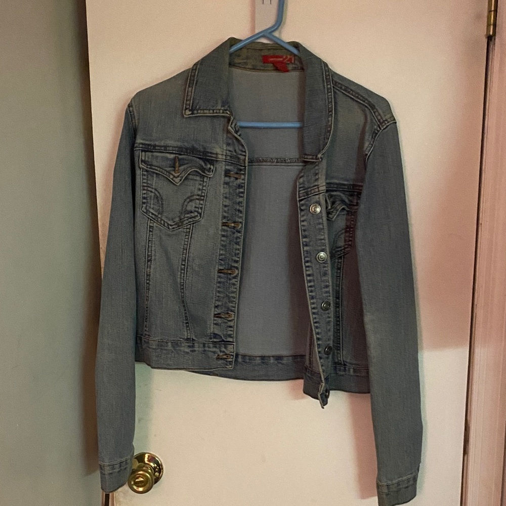 Forever 21 Light Blue Denim Jean Jacket